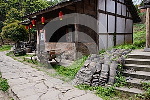 Aged Chinese dwelling house