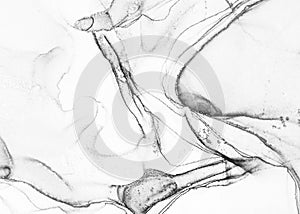 Aged Effect Arwork. Graphic Stone Texture. Liquid