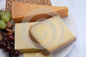 Aged English cheddar and old Dutch cheese, the most popular type