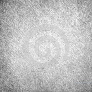 Aged grunge, scratched gray square metal texture. Old iron background