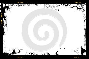 Aged large format film negative