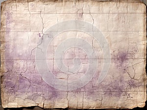 Aged Ledger Paper with Faded Purple Ruled Lines - AI Generated