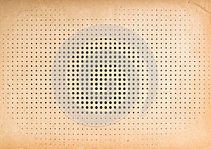Aged paper with halftone dot pattern. Vintage background