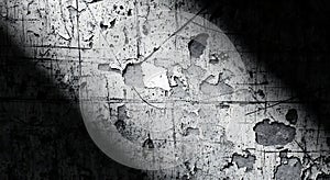 Aged and Peeling Wall with Cracks and Damage