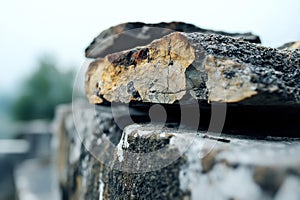 Aged rock surface texture details