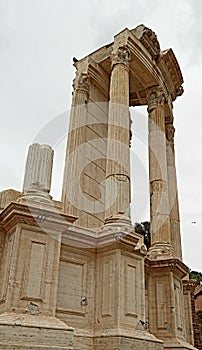 the ruins of Roman temple