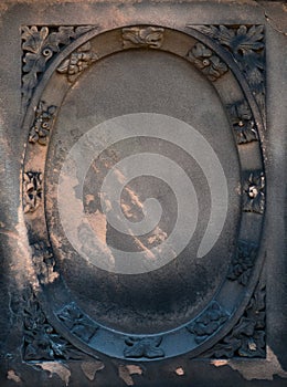 Victorian gravestone frame