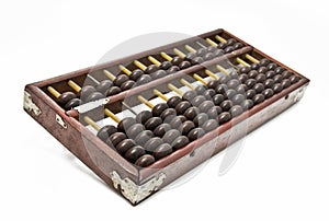 aged wooden abacus