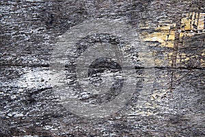 Aged wooden texture closeup. Weathered timber with painted stain. Natural background for vintage design