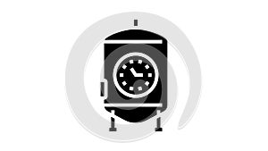 ageing beer production glyph icon animation