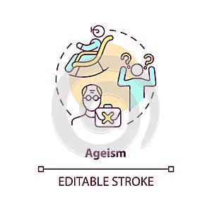 Ageism concept icon