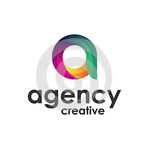 Colorfull Agency Creative Letter A Logo photo