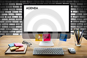 Agenda Activity Information Calendar Events and Meeting Appointment