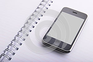 Agenda and mobile phone