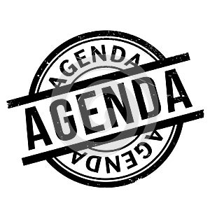 Agenda rubber stamp