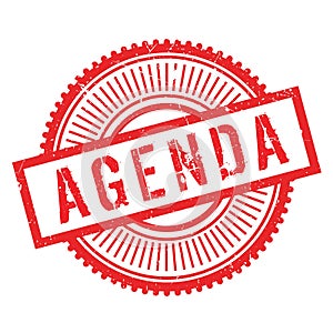 Agenda stamp rubber grunge