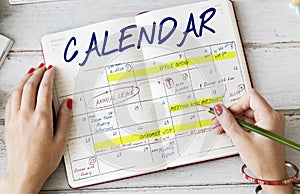 Agenda Timetable Calendar Schedule Graphic
