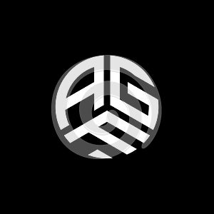 AGF letter logo design on white background. AGF creative initials letter logo concept. AGF letter design