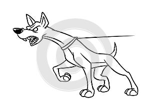 Aggression dog animal anger cartoon