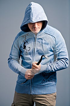 Aggressive bandit with a crowbar