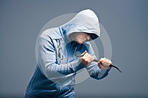 Aggressive bandit with a crowbar