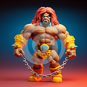 Aggressive Barbarian Yo-yo: G.i. Joe Style 3d Printed Toy