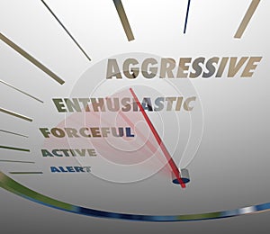 Aggressive Enthusiastic Forceful Active Speedometer Bold Speed photo