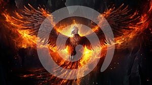 Aggressive Phoenix Bird Hd Wallpaper In Supernatural Realism