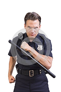 Aggressive police officer