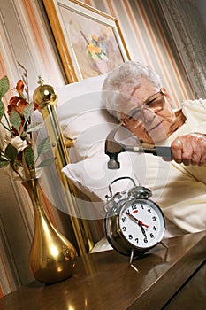 Aggressive Senior Woman