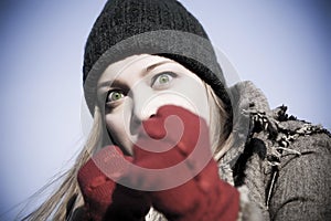 Aggressive Woman Portrait