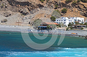 Aghia Roumeli at Crete island in Greece