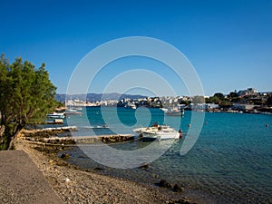 Aghios Nicolaos harbor, view from the hill