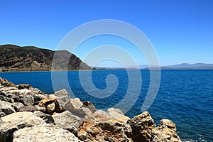 Agia Galini Beach in Crete island, Greece