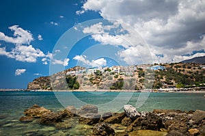 Agia Galini Beach in Crete island, Greece.