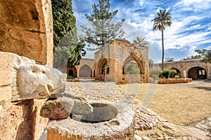 Agia Napa monastery boars head fountain in Cyprus 2