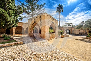 Agia Napa monastery courtyard arches in Cyprus 7