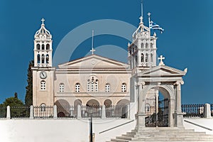 Agia Triada Church in Lefkes Paros Greeece
