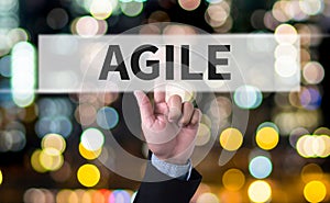 Agile Agility Nimble Quick Fast Concept photo