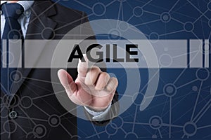 Agile Agility Nimble Quick Fast Concept photo