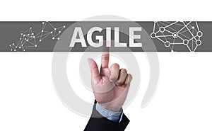 Agile Agility Nimble Quick Fast Concept photo