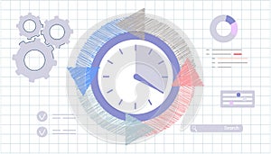 Agile development decisions methodology business concept Agile life rule cycle for software development diagram