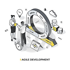 Agile Development Isometric Scene