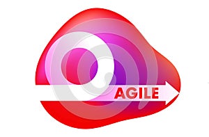 Agile development methodology icon vector illustration.