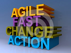 Agile fast change action words