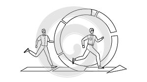 agile iterative development vector photo