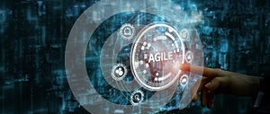 Agile management, the principles of agile software development and lean management