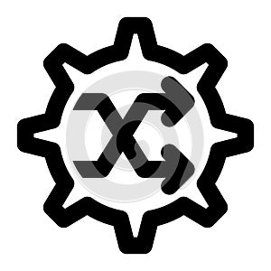 Change Control, Change Management, Changing Outline Icon