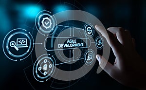 Agile Software Development Business Internet Techology Concept photo