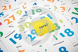 Agile software development - sprint photo